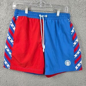 Chubbies Men's Swim Red White Blue Patriotic Mesh Lined Shorts Size M 5.5” STARS